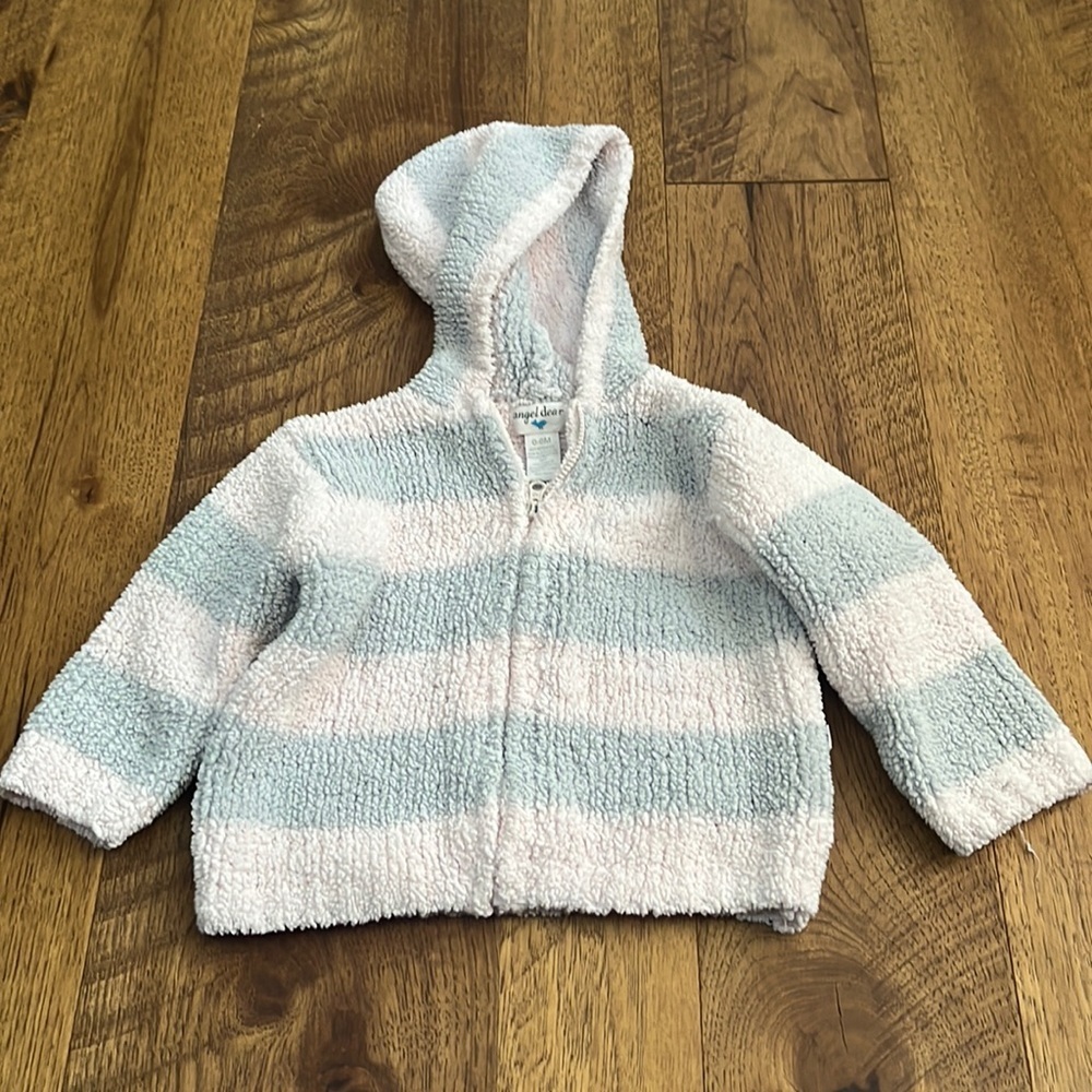 Angel Dear Girl’s Fuzzy Zip Up Size 0-6M